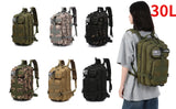30L/50L 1000D Nylon Waterproof Backpack Fishing Hiking