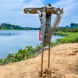 35*17cm Stainless Steel Fishing Rod Stand