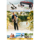 Fishing Pole Combo Set 6.89ft Carbon Fiber