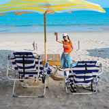63*70*99cm Heightened Oxford Cloth Silver White Chair