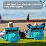 1PC Foldable Beach Lounger, Mat