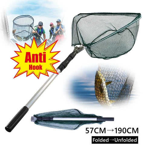 190CM Portable Fishing Net Telescopic