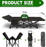 XL Folding Bed Cot with 3.3 inch 2 Sided Mattress