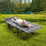 XL Folding Bed Cot with 3.3 inch 2 Sided Mattress