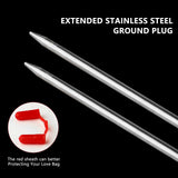 35*17cm Stainless Steel Fishing Rod Stand