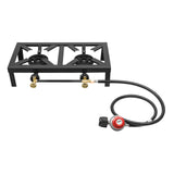 Portable Double Burner Outdoor Gas Stove