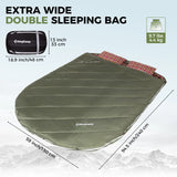 KingCamp Double Sleeping Bag for Adults