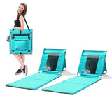 1PC Foldable Beach Lounger, Mat