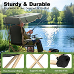 Portable Camping Chair with Canopy - Folding Chair