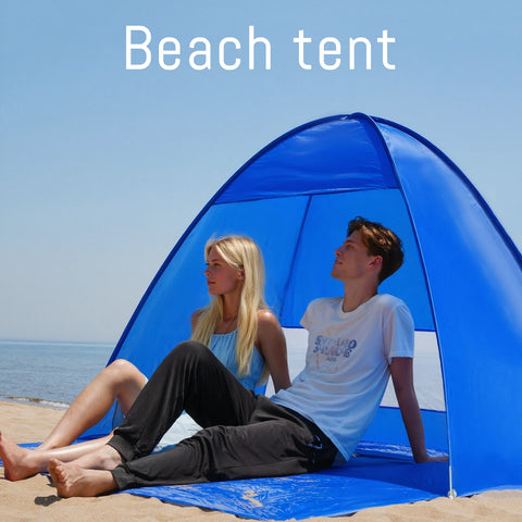 Pop-up beach tent, Camping