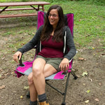 Ozark Trail High Back Camping Chair, Black, Adult