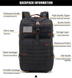 25L/50L Sturdy Nylon Waterproof Hiking Camping Backpack