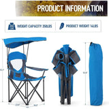 NEW Camp Chair with Shade Canopy