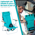 Folding Beach Chair Set of 2 for Adults