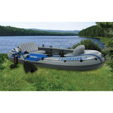 Excursion 4 Inflatable 4 Person Fishing Boat Raft Set