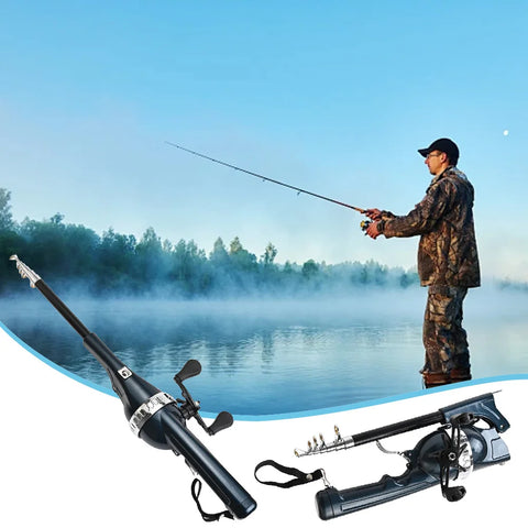 Portable Folding Fishing Rod Telescopic Spinning Rod