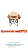 High Back Hard Arm Camping Chair