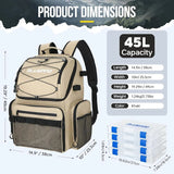 Cooler Fishing Backpack with Rod Holders