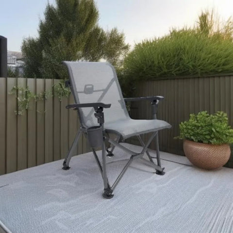 Charcoal Foldable Chair, Camping, Fishing