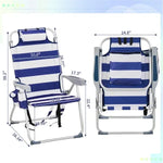 63*70*99cm Heightened Oxford Cloth Silver White Chair