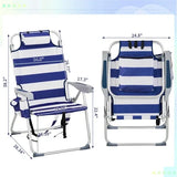 63*70*99cm Heightened Oxford Cloth Silver White Chair