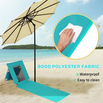 1PC Foldable Beach Lounger, Mat