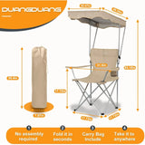 Camping Chair 2 Pack Portable Camping Chair with Canopy