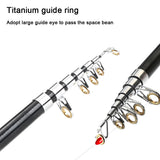 1Set Portable Folding Fishing Rod Telescopic Stainless and Reel