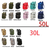 30L/50L 1000D Nylon Waterproof Backpack Fishing Hiking