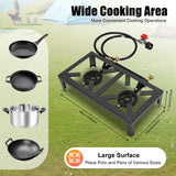 Portable Double Burner Outdoor Gas Stove