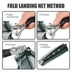 130CM Aluminum Alloy Fishing Net Telescoping