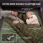 0 Degree and 40 Degree Flannel Sleeping Bag