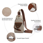 KL928 Canvas Sling Bag Crossbody Backpack