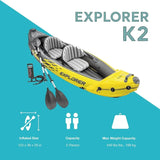 Intex 68307EP Explorer K2 Inflatable Kayak Set