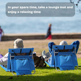 1PC Foldable Beach Lounger, Mat