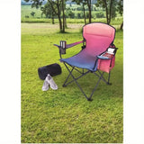 Oversized folding camping chair with cooler
