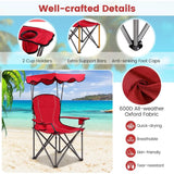 Camping Chair with Canopy Shade