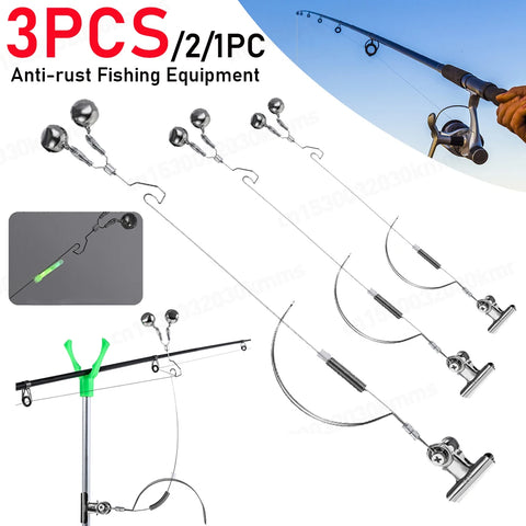 1/2/3Pcs Fishing Bite Alarm Stainless Steel
