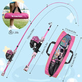 Telescopic Fishing Rod and Reel Combo Set