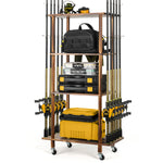 Fishing 10 Rods Rack 3 Tier Fishing Storage Rack