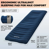 KingCamp Sleeping Pad, Ultralight Inflatable