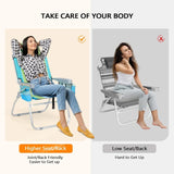 Tall Beach Chair 2 Pack,with 5-Position