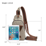 KL928 Canvas Sling Bag Crossbody Backpack