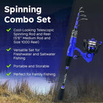 Spinning Fishing Rod and Reel Combo Set
