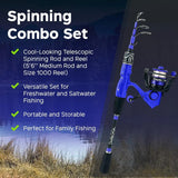 Spinning Fishing Rod and Reel Combo Set