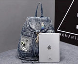 New in Fashion Denim Women Casual Backpack