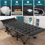 XL Folding Bed Cot with 3.3 inch 2 Sided Mattress