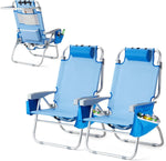 Tall Beach Chair 2 Pack,with 5-Position