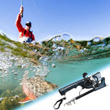 1Set Portable Folding Fishing Rod Telescopic Stainless and Reel