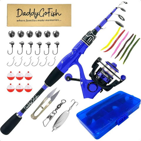 Spinning Fishing Rod and Reel Combo Set